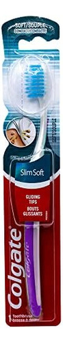 Cepillo De Dientes Colgate Slim Soft, Puntas Deslizantes, Co
