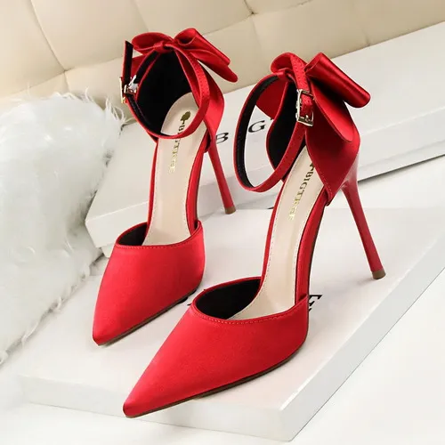 Alta Calidad Tacones Elegantes Fiesta De Mujer De 10cm