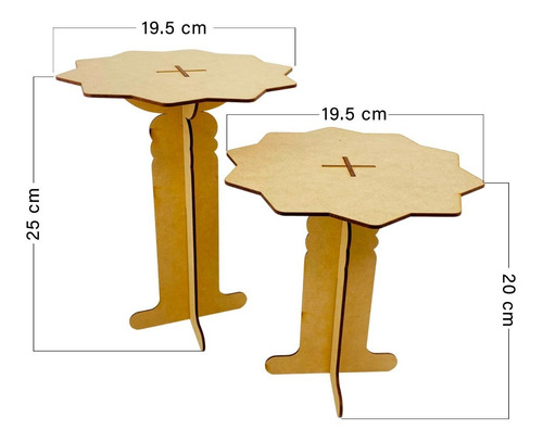 Candy Bar Mdf Mesa De Postres Dulces Mobiliario Fiesta 8 Pz