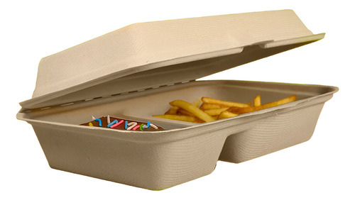 Contenedor Wecare Rectangular 2 Divisiones- 200 Piezas