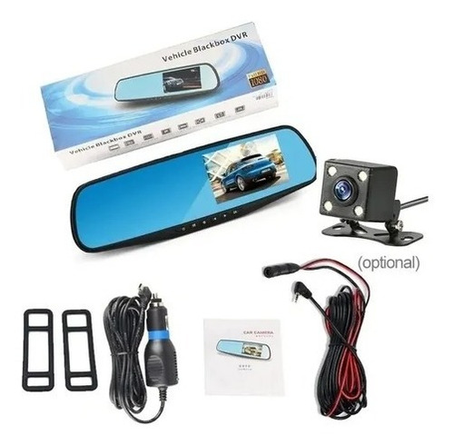 Espejo Retrovisor Con Camara Frontal Y Camara Retroceso Hd