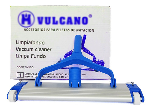 Barrefondo Pileta Vulcano, Rectangular 35cm C/ Ruedas