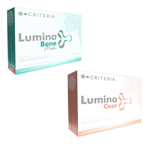 Kit 1 Enxerto Lumina Bone Médio / 1 Membrana Lumina Coat 