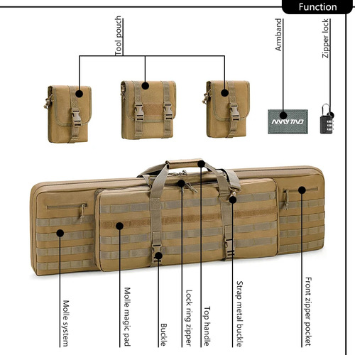 Funda Táctica Para Rifle, Funda Multifunción Para Caña De Pe