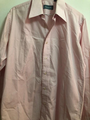 Camisa Manga Larga Christian Dior Hombre Rosa