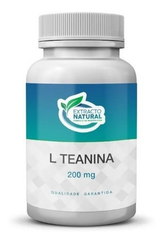 L Teanina 200mg - 90 Cápsulas Sabor Sem sabor
