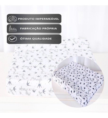 Trocador De Fraldas Anatômico Ipermeável Menina Menino
