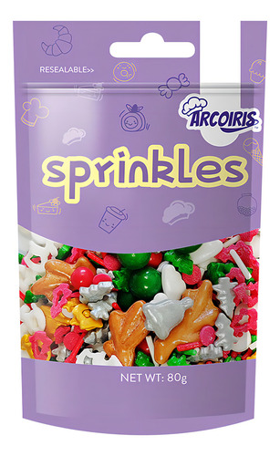 Sprinkles Pinos Campanas Muñecos Navideños 80g Navidad