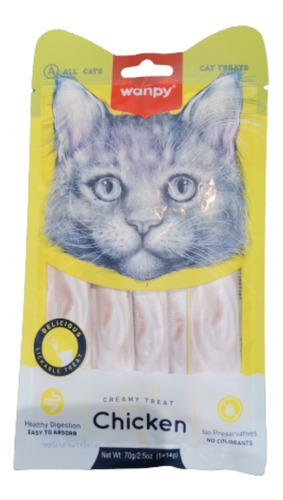 Imagen 5 de 5 de Wanpy Snack Liquido Para Gato Pack X4