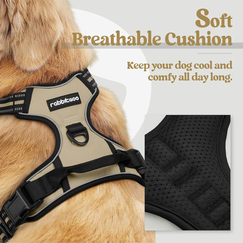 Arnés Antitirones Rabbitgoo Para Perros Grandes, Ajustable,
