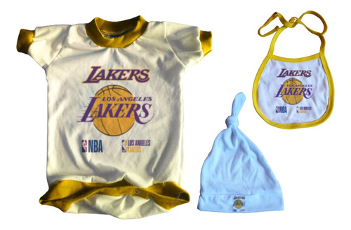 Set Bebe Body + Extras Nba Los Angeles Lakers