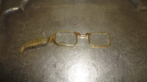 Anteojos Impertinentes Plegable Aleman Enchapado Oro Vealo (Usado)