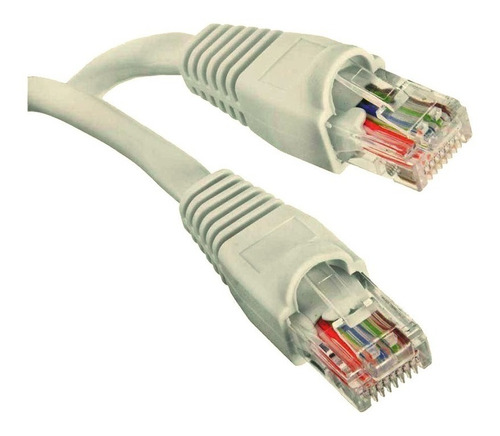 Cable De Red 5 Metros Categoria 5e - Blanco - 26awg Premium