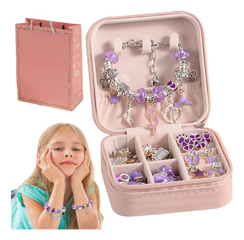 Kit Para Hacer Pulseras Infantiles Con Cuentas Diy