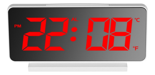 Reloj Despertador Digital Led, Número Grande, Dígitos En Neg