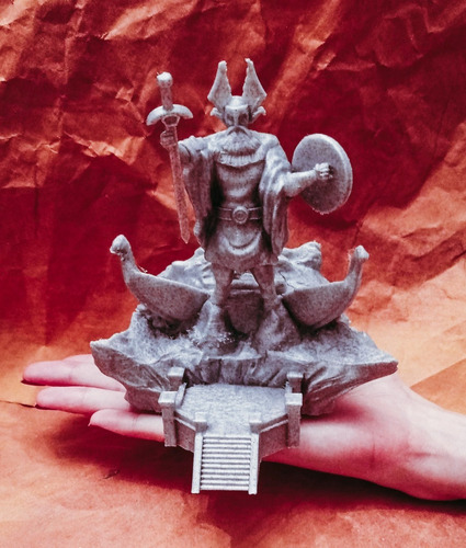 Imagen 5 de 8 de Pack Saint Seiya Reloj, Coliseo, Estatua Odín, Puerta Hades