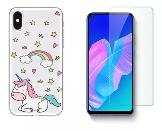 Funda + Vidrio Templado Unicornio Para Samsung Galaxy