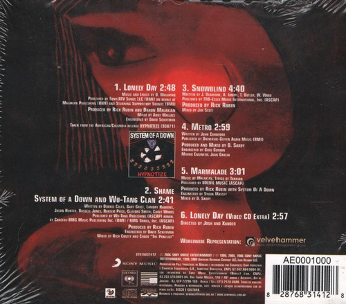 Cd System Of A Down - Lonely Day ( Digipack Lacrado) Estandar