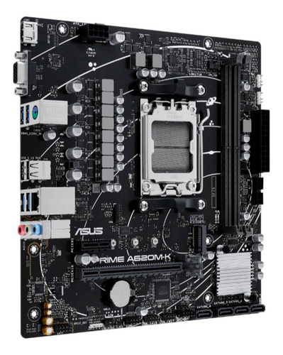 Placa Madre Asus Prime A620m-k Am5 Amd 620 Ddr5 Sdram M.2 Hd