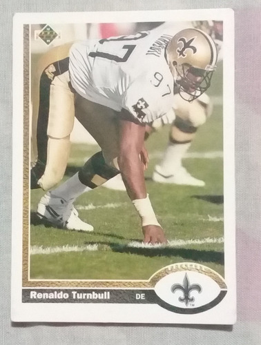 Tarjeta De Renaldo Turnbull, New Orleans Saints