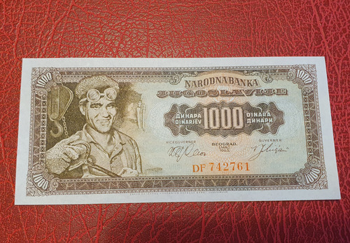 Yugoslavia Coleccion 1000 Dinara Año 1963 Sin Circular Unc
