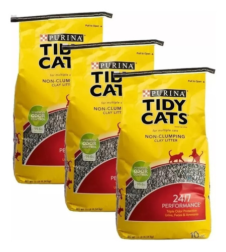 3 Pack Arena Para Gato Super Absorbente Tidy Cats 4.5kg