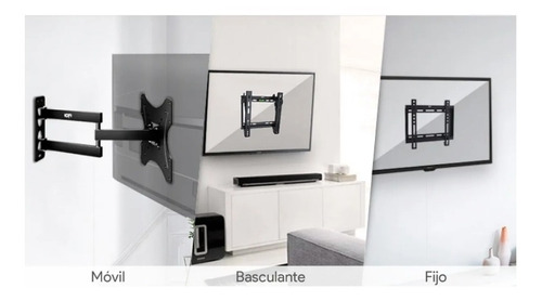 Soporte Global Electronics TVS-ARM-14-42I de pared para TV/Monitor de 14" a 42" negro
