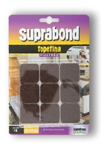 Topetina Suprabond De Fieltro Marrón Cuadrada 30mm - Fc