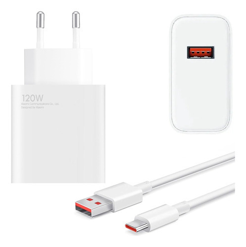 Cargador Pared 120w Usb Tipo C Ultra Rapida + Cable Generico