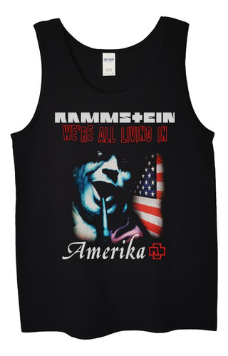 Polera Musculosa Rammstein Were All Living  Rock Abominatron