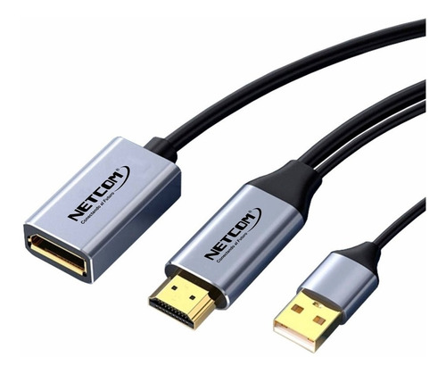 Cable Adaptador Premium Hdmi A Displayport Hembra 4k 60hz 