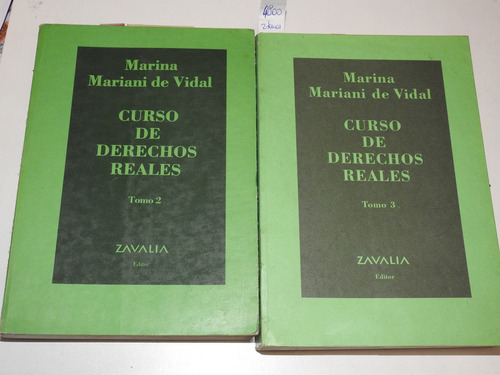 Curso De Derechos Reales - Tomo 2 Y Tomo 3 - Vidal - L651