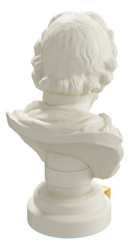 Estátua Busto Epiteto Filósofo Grego - Estoicismo Cor Cor mármore dourado
