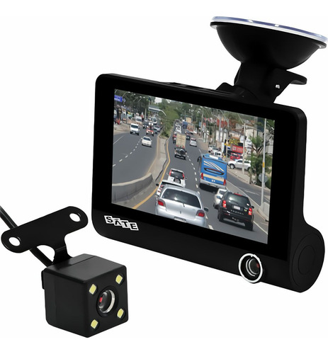 Câmera Para Carro Satellite A-dvr053 - Preto
