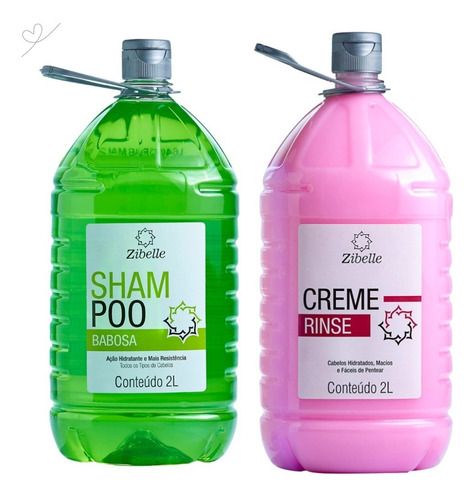 Kit Shampoo Babosa + Creme Rinse 2l