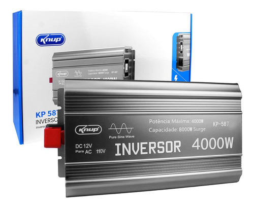 Inversor De Tensão 4000w Onda Senoidal 12v 110v Sine Wave