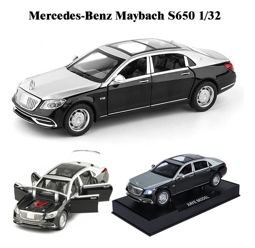 Benz Maybach S650 Miniatura Metal Coche Con Luces Y Sonido