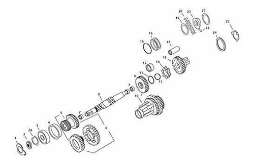 Andrews 3rd Gear Mainshaft Para 4-speed Big Individual (9) 2