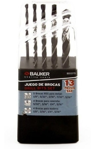 Set 13 Brocas Para Taladro