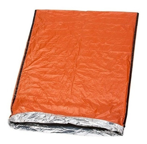 Imagen 5 de 7 de Saco Vivac Supervivencia Black Rock Emergencia Bolsa Dormir