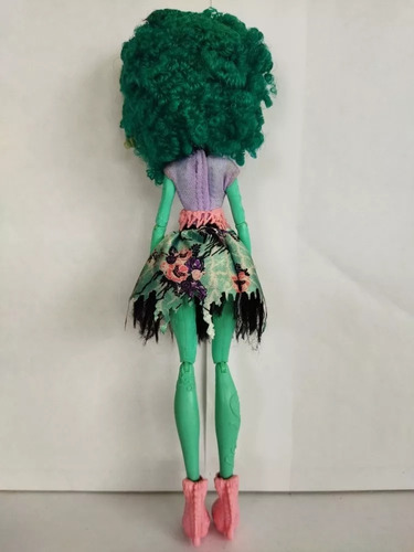 Monster High Circus Honey Swamp Vestido Verde Tacon Rosa (Usado)