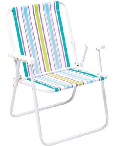 Cadeira De Praia E Piscina Polietileno Aco Ref 2002 Mor