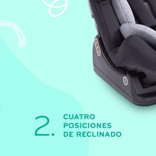 Autoasiento para carro Evenflo Solare gris claro y negro