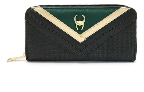 Marvel Loki Cartera Gama Alta Cuero Super Heroe