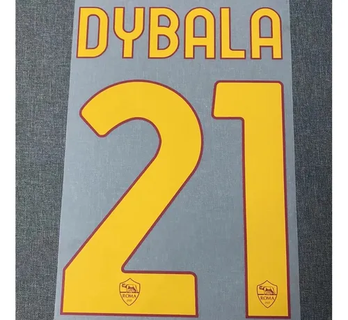 Numero #21 Dybala Titular As Roma 2022-23 ((no Camiseta))