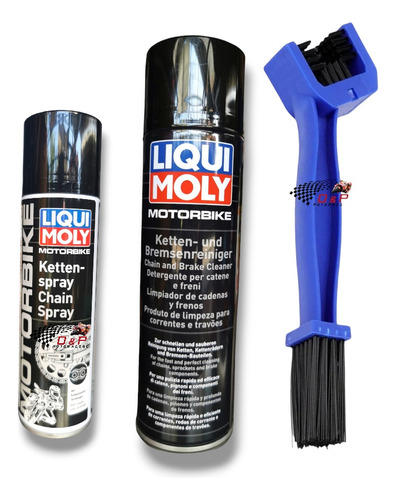 Kit Mantencion De Cadenas Liqui Moly Chain Spray 250ml 