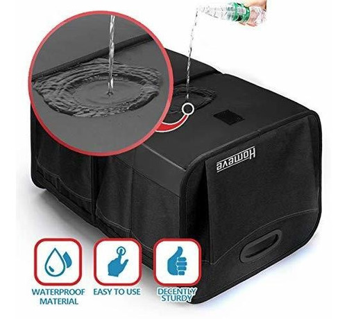 Imagen 5 de 7 de Organizador De Almacenamiento Plegable Para Maletero, Asas