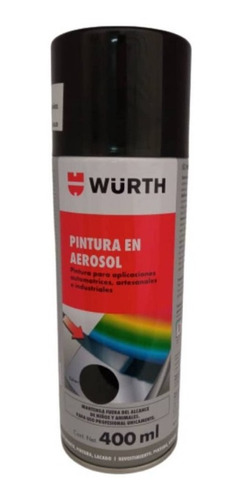 Pintura Spray Negro Brillante 400 Ml - Wurth