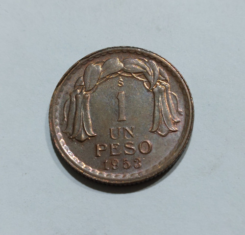 Moneda De 1 Peso Año 1953 Sin Circular
