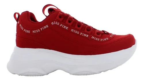 Miss Pink Tenis Casual Blanco Para Mujer 80181 - $ 638.27